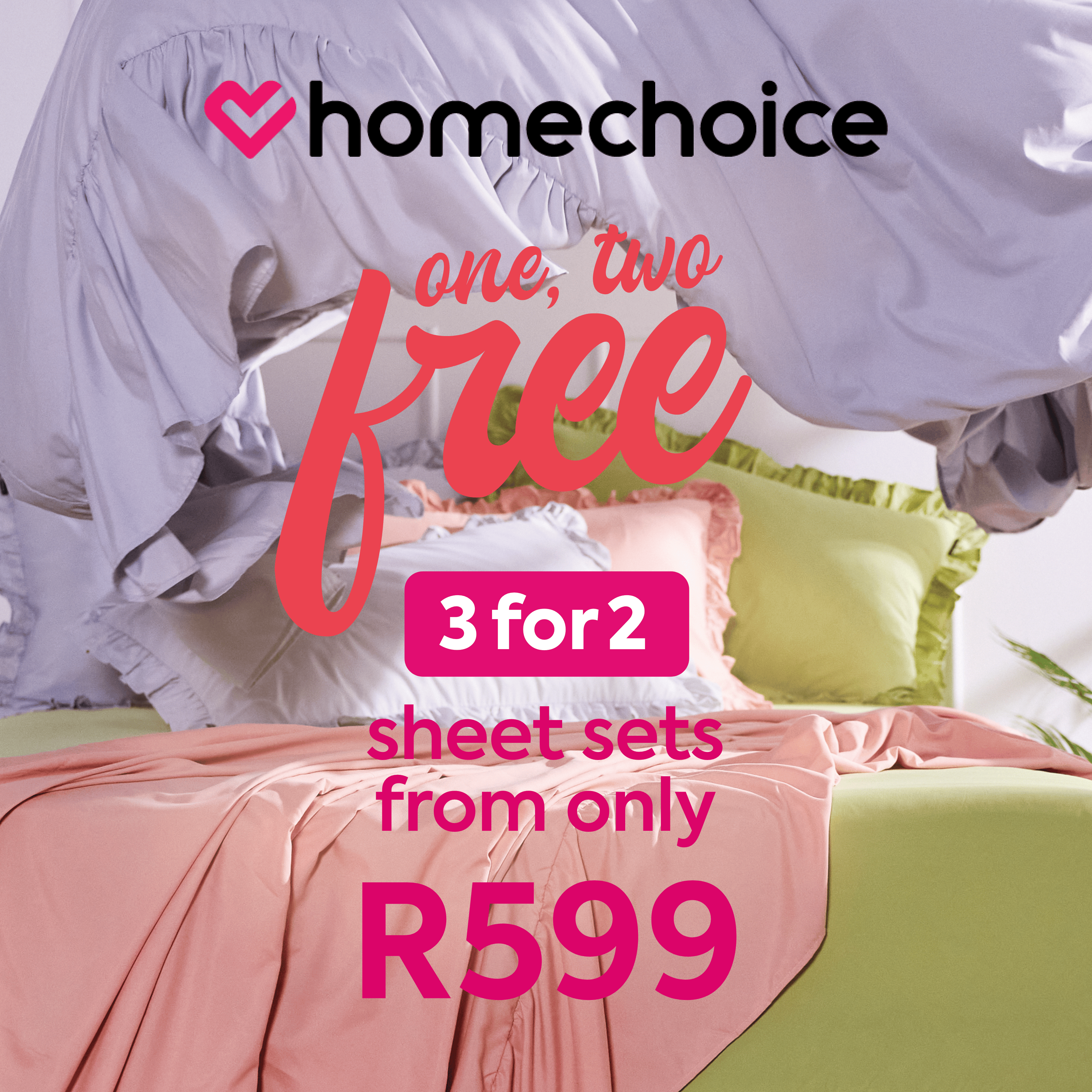 3for2 sheets_digital_1080x1080 Home Choice - Kolonnade Shopping Mall